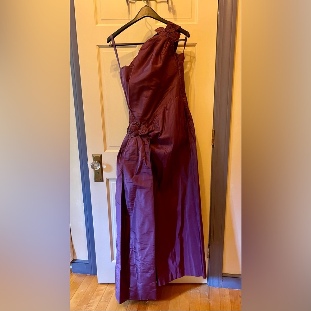 Helena Barbieri One Shoulder Floor Length Dress